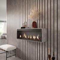 Skraut Home - Chimenea eléctrica LED XXL - Sin Calor - 107x38x25cm - Salón - Comedor - Estilo Moderno - details 1