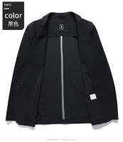 Chaqueta De Moda Para Hombres 2025 Alta Gama Luz Y Lujo Casual Verano Primavera Transpirable Sin Lining Cierre Simple - details 11