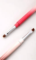 Pincel De Dibujo De Cepillo De Línea Para Uñas Con Mango Metálico De Doble Cabeza Herramientas De Manicura Para Pólipos De Gel Y Arte De Uñas - details 5