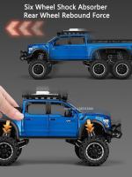 Modelo De Coche De Camping RV F150 Raptor 1/24 Escala Con 6 Puertas Abiertas Juguete De Metal Para Niños Regalo De Cumpleaños Con Luz Y Sonido - details 7