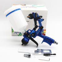 Pistola De Pintura Ntools Edición Limitada Azul LVLP Con Boquilla De 1.3mm Y Tanque Para Coche Diseño Nuevo Pistola De Aire Sprayer - details 1