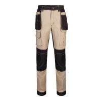 Pantalón de Trabajo Multibolsillos Velilla 103019S de Canvas Strecth Elástico con Refuerzos en Rodillas y Culera. - details 0