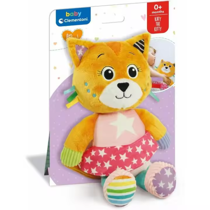 PELUCHE GATITO TEXTURAS BABY DE CLEMENTONI - 1