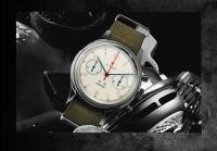 Reloj De Piloto Retro Para Hombre 1963 Reloj Automático 42mm Impermeable Cronógrafo De Cuarzo Vintage Con Correa De Nylon - details 2