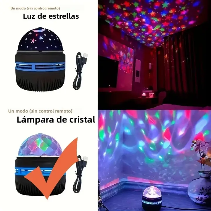 Luz De Galaxia Del Norte LED Con Patrón De Agua Y Control Remoto Luz Aurora Proyectada USB Para Escenario KTV Luz Nocturna - 1
