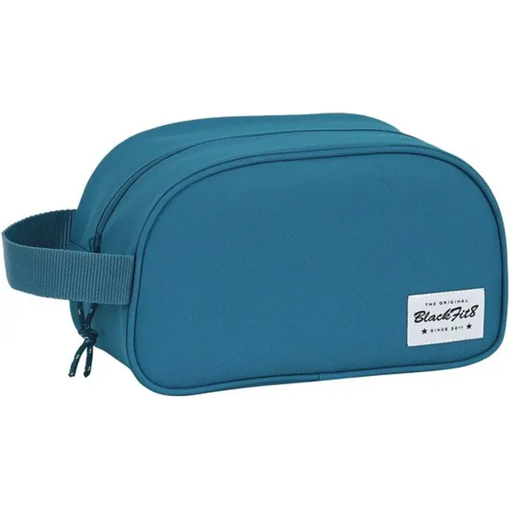 SAFTA  NECESER 1 ASA ADAPTABLE CARRO BLACKFIT8 EGEO - Neceser Licencia Oficial - Diseño Elegante - Ideal para Viajes y Uso Diario - Material Resistente - Cierre de Cremallera Seguro - 1