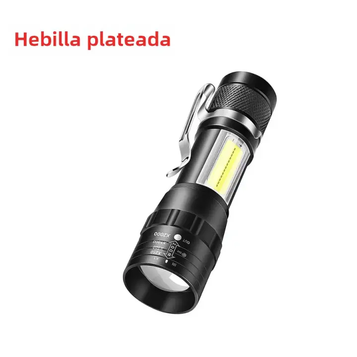 Mini Torcha LED Recargable Portátil Con USB Luz De Alta Potencia Batería Linterna Impermeable De Longitud De Rayo Para Camping - 1