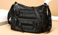 Bolso De Hombro Para Mujer De Lujo En Cuero Suave Diseñador Bolso Cruzado De Calidad Sac a Main Estilo Versátil Tote Solid PU Con Cierre De Cremallera - details 15