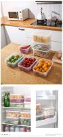Caja De Almacenamiento De Alimentos Transparente Plástico Contenedor Para Cocina Apta Para Microondas Y Congelador Caja De Alimentos Con Función De Frescura - details 9