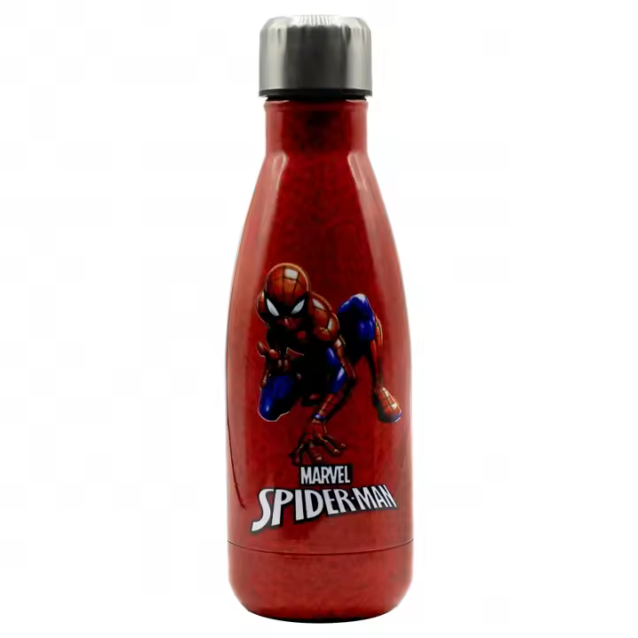 Puro botella de acero inoxidable 500ml Disney Spiderman roja (NUEVO) - 1