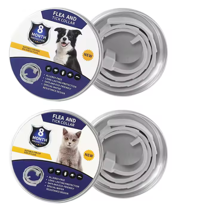 Collar antiparasitario para perros y gatos - Protección contra pulgas, piojos, ácaros y garrapatas - 1