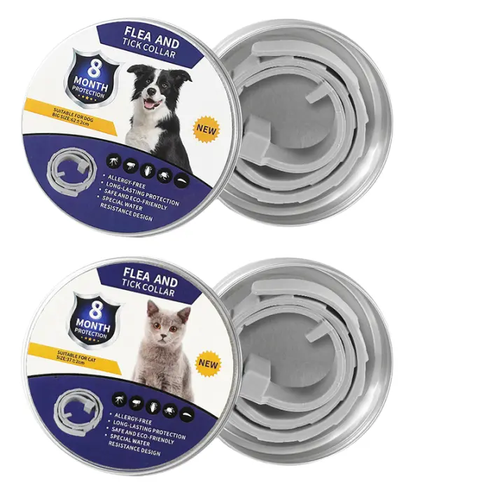 Collar antiparasitario para perros y gatos - Protección contra pulgas, piojos, ácaros y garrapatas - 1