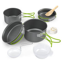 Juego De Cocina Para Camping Aluminio Portátil Utensilios De Mesa Al Aire Libre Set De Cocina BBQ Picnic Equipamiento De Hiking - details 3