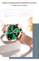 Reloj De Pulsera De Cuarzo OLEVS 5189 Para Mujer Versátil Y De Moda Con Dial De Diamante Resistente Al Agua De Acero Inoxidable Elegante - details 15
