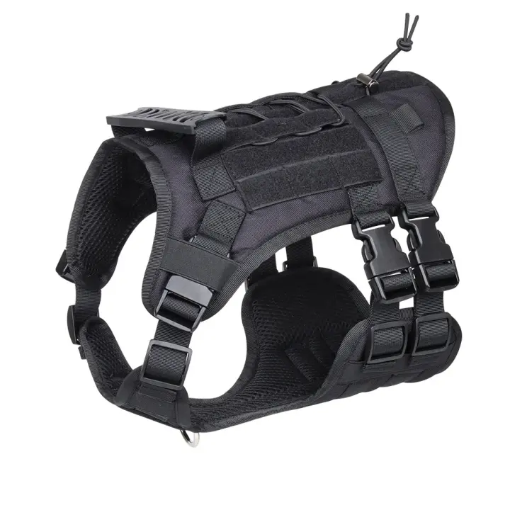 Correa Táctica Para Perros Grandes Con Cremallera Retráctil Y Correa De Hombro Gran Capacity Para Pitbull Accesorios Para Perros - 1