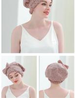 Toalla De Bambú Para Secado Rápido De Pelo Con Lazo Turban De Ducha Para Mujeres Absorbente Anti Encarcelamiento Microfibra - details 7