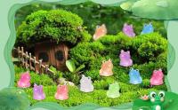 50/100pcs Ranas Miniatura Luminosas De Resina En 7 Colores Para Decoración De Casas De Muñecas Jardín Faeérico Y Acuario - details 0