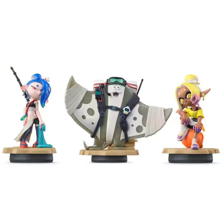Amiibo Splatoon Raiders BigMan, Shiver y Frye - Nuevo Precintado - 1