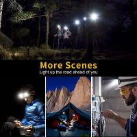 Potente Linterna De Corbata Recargable COB LED Farol De Exterior Emergencia Lámpara Nocturna Luz De Trabajo Camping Suministros - details 12