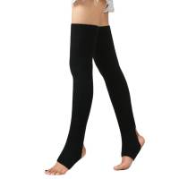 Calentadores De Piernas De Moda Calcetines Largos Sin Pies Acolchados Para Invierno Danza Yoga Baile Stockings Transpirables - details 25