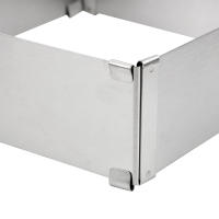 Molde De Pastel Cuadrado Ajustable De Espuma Para Decoración De Pasteles Horno De Acero Inoxidable Herramienta De Repostería Eco-amigable - details 4