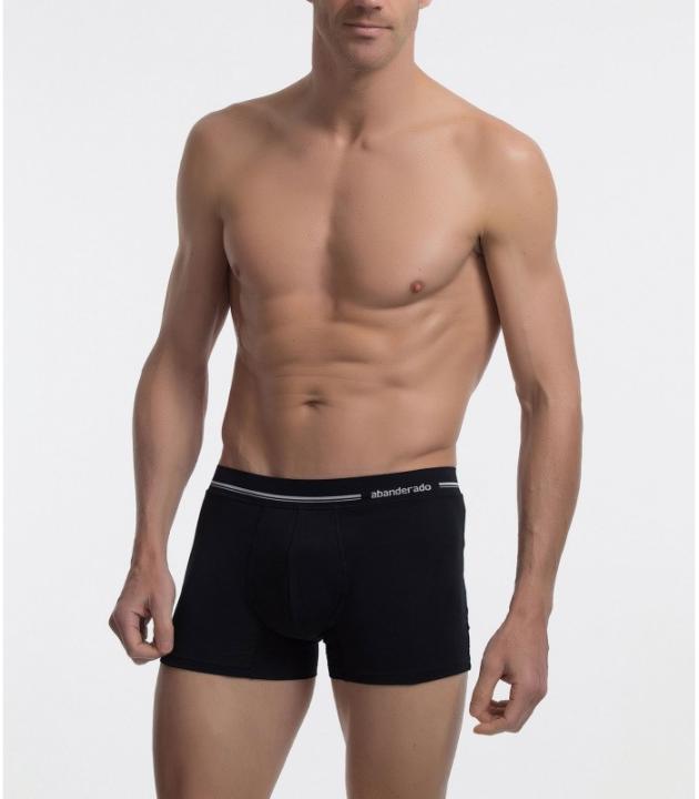 Abanderado 77i black boxer - elastic cotton with extra soft waist