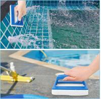 2 Pañales de Esponja para Pool, with Mango, para limpiar las paredes de la Piscina, El Spa y la bañera. - details 1