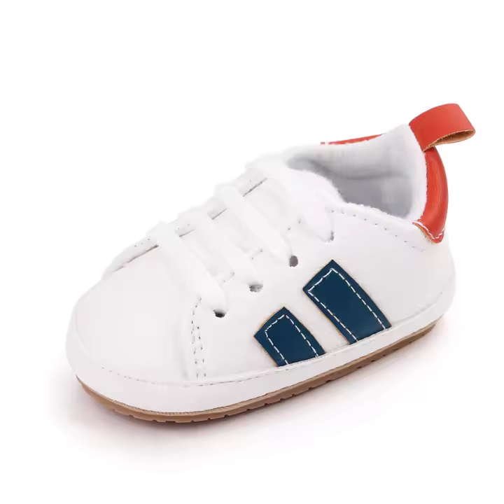 Zapatos Casuales Para Bebés Antideslizantes Y De PU Para Niños Y Niñas Caminar Al Aire Libre Tenis Con Suela De TPR Talla True - 1