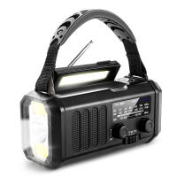 Radio De Emergencia Portátil Con Solar AM/FM Radio De Clima SOS Alarme Luz LED Impermeable Para Camping Al Aire Libre - details 12