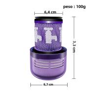 Filtro De Vacío Compatible Con Dyson V12 Detect Slim Desmontable Y Lavable Parte De Reemplazo Para Aspiradora Dyson V12 Número De Parte 971517-01 - details 0
