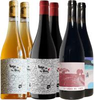 Vino tinto vino blanco pack 6 botellas  Ninja de las Uvas blanco (x2) y tinto (x2)/ La del Terreno (x1)/ La Cañada del Jinete (x1). Vinos artesanales por Julia Casado. Parcelas de montaña sin agroquímicos, sin aditivos - details 0