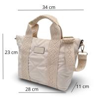 Bolso de Nylon de Amplia Capacidad en Varios Colores - Colección Primavera-Verano 2025 - Asas de Mano y Bandolera Regulable - Ligero y Cómodo para Diferentes Usos - details 1