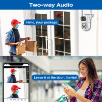 Cámara IP De Seguridad Exterior WiFi 8MP 4K Doble Lente Detecta Humanos Pantalla Dual ICSEE Tris Hogar Vigilancia Video - details 7