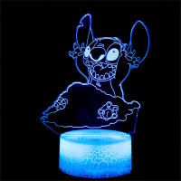 Lámpara De Noche LED Anime Stitch 3D Iluminador De Dibujos Animados Para Decoración De Habitación Regalo De Cumpleaños - details 8