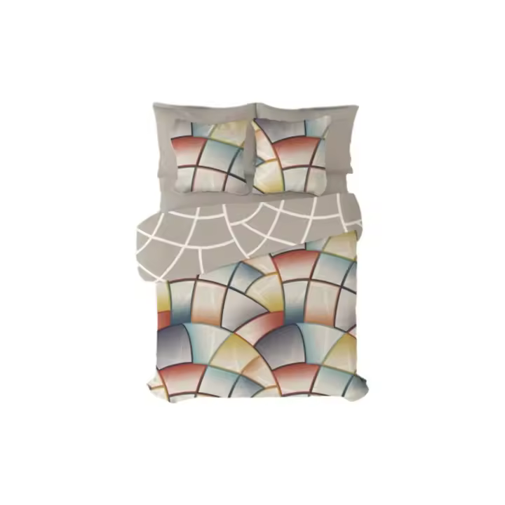 Juego de funda nórdica Pierre Cardin Lucas Marrón Cama de 180 4 Piezas - 1