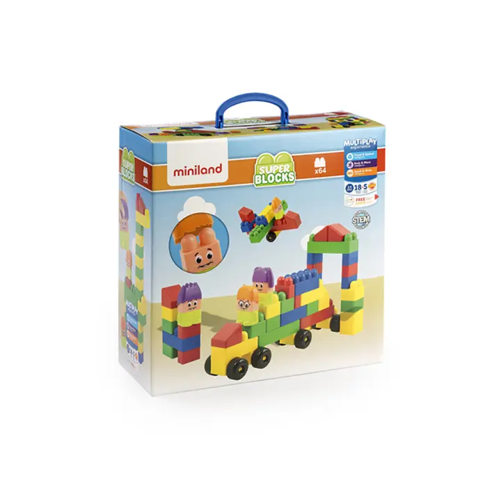 Juego construcción Super Blocks (64 piezas) - 1