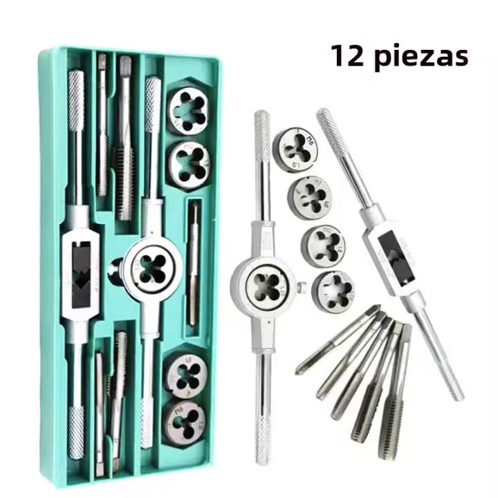 Juego De Herramientas De Tapa Y Hilo Métrico 8/12/20Pcs M3-M12 Reamero De Taper Recto Y Taper Plugs Para Metalworking - 1