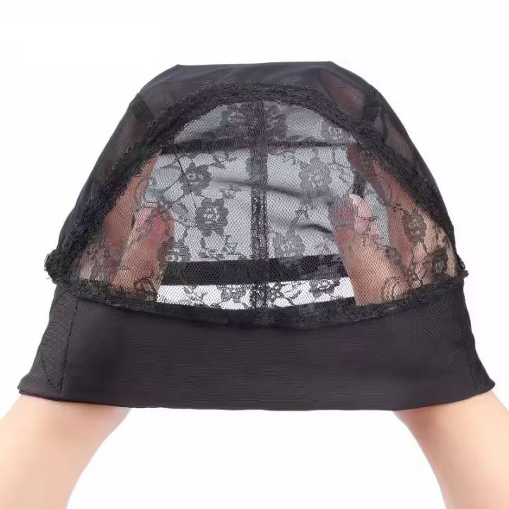 Cinco Piezas De Tapa De Pelo Con Almohadilla Ajustable Y Gancho Negro Para Crear Pelo Falso Capa De Domo De Spandex Para Pelo Falso - 1