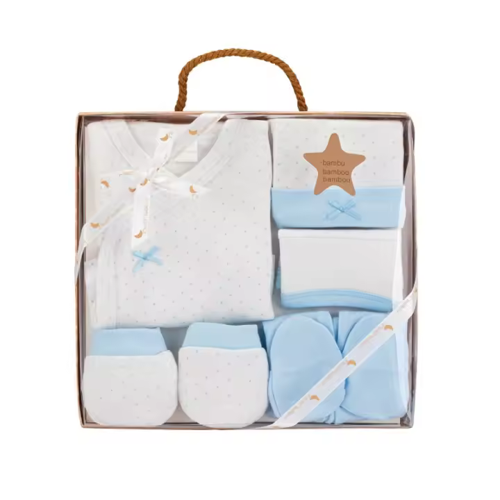 Interbaby set para recién nacidos lunares de bambú. - 1