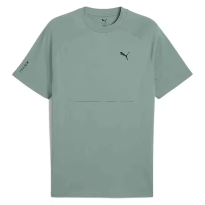 Camiseta de Manga Corta Puma Tech para unisex en color verde - 1