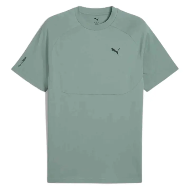 Camiseta de Manga Corta Puma Tech para unisex en color verde - 1