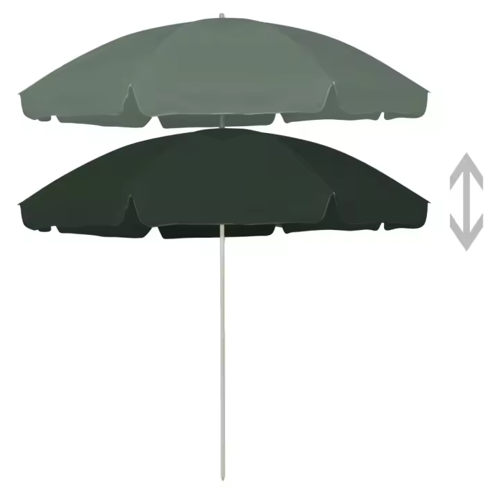 Sombrilla de Playa verde 300 cm - 1