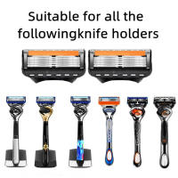 Afeitadora Manual De 5 Capas De Alta Calidad Con 4 Cabezas Reemplazables Cuchilla Universal Para Hombres Mango Y Cabeza Incluidos - details 0