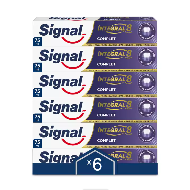 Signal Pasta de Dientes Integral 8 Protección Completa 75ml - Pack de 6 - 1