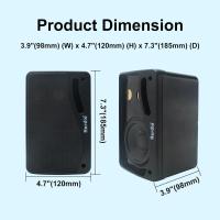 Parlantes Pasivos Exteriores Herdio 3.5' 2PCS Impermeables Con Montaje En Pared 200W 3 Modos De Sonido Superiores Para Camping Y Uso En ATV Tractor Camión UTV - details 19