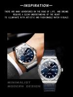 Reloj De Negocios Para Hombre BINBOND 30M Impermeable Con Manos Luminosas Fecha Y Calendario Función Reloj De Cuarzo De Acero Inoxidable - details 4