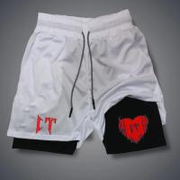 Nuevos Shorts De Verano Para Hombre 2024 Quick-Drying Deporte Fitness Estampado Divertido Talla M-3XL Ropa Deportiva Doble Capa - details 7