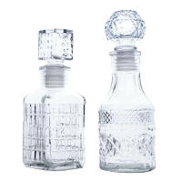 Decantador De Whiskey De Vidrio Transparente 100/150ml Botella De Licor Para Fiesta Y Bar Eco-amigable Sin Químicos Peligrosos - details 12