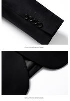 Traje De Dos Piezas Para Hombre Corte Ajustado 2024 Alta Calidad Traje Formal Profesional De Negocios Con Chaqueta Y Pantalones Botón Doble - details 12