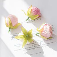 Flores Artificiales De Seda Rosa Para Boda Corona De Navidad Decoración De Hogar DIY Scrapbooking Regalos Venta Caliente - details 14